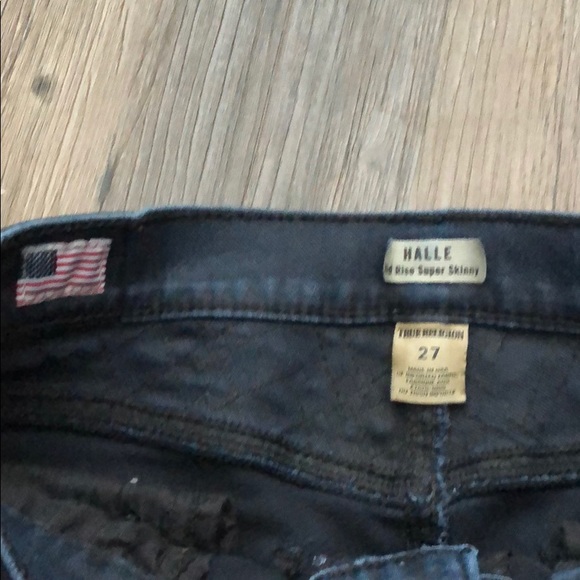 Halle Mid Rise Super Skinny True Religion Jeans - Picture 5 of 5